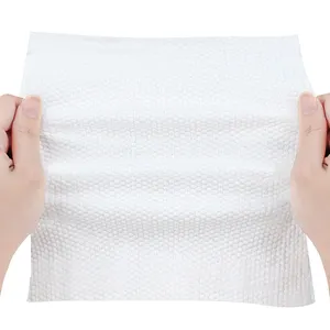 Washable Kitchen Professional Cleaning Cloths Dish Towel 100% Wood Pulp White Cotton Rags For Cleaning