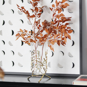 Nouveau <span class=keywords><strong>Vase</strong></span> à fleurs en verre de finition <span class=keywords><strong>transparent</strong></span> de décoration élégante de qualité supérieure - Product Image 5