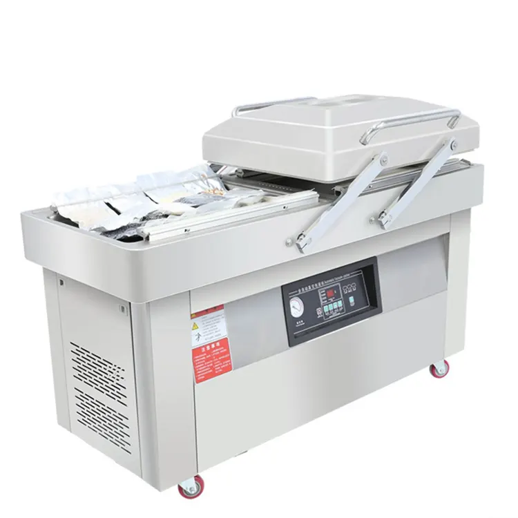 Machine à emballer sous vide semi-automatique Dz600/2F chambre industrielle/domestique Machine à emballer sous vide viande fruits et légumes