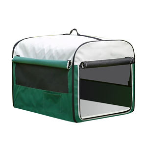 Jaula Móvil para Perros y Gatos para Animales Pequeños, Transportín Plegable de Plástico y Metal, Universal para Todas las Estaciones - Product Image 1