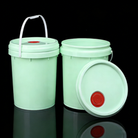 Seau à essence rond en plastique de 20 L pour peinture et revêtement, seau à huile de 5 gallons (30 L) pour usage industriel