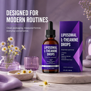 Vente Flash : Gouttes Liquides Nootropiques Sans Sucre 4-GABA, Théanine, Magnésium, Riches en Protéines, Améliore l'Immunité, Sans Gluten, Halal - Product Image 3