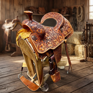 Selle d'équitation anglaise en cuir pur à 100 %, modèle NA53 personnalisé BS International, avec arceau en bois, bride et harnais de haute qualité et durables - Product Image 1