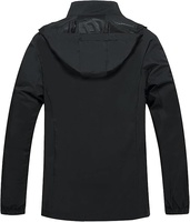 Veste coupe-vent imperméable pour homme avec capuche amovible, imperméables légers pour la randonnée décontractée, le vélo