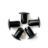 Nouvelles attaches Dzus en aluminium noir 7/16'' avec poignée 0,450'' à quart de tour pour pièces de course