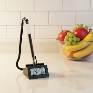 Bolígrafo Multifuncional con Reloj y Temperatura, Pantalla Grande y Alarma <span class=keywords><strong>Fuerte</strong></span>, Material ABS, Ideal para Promociones en Restaurantes - Product Image 5