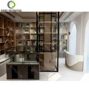 Libreria in Legno Personalizzata, Arredamento per Biblioteca e Libreria, Scaffali Bifacciali per Biblioteca all'Ingrosso - Product Image 3