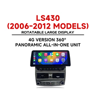 Pantalla Car Play de 12.3 Pulgadas, Reproductor Multimedia Portátil con Carplay, Navegación GPS y Bluetooth para Lexus LS430 2006-2012