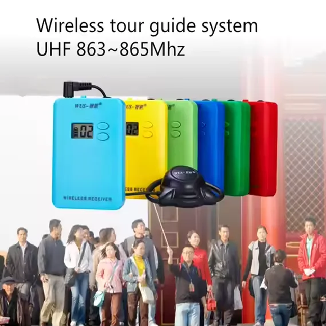 UHF 99 Channels Wireless Digital Tour Guide Audio Good Quality Automatic Induction Audio Guide