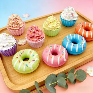 Bola de Sal de Baño Artesanal de 80g, Bomba de Baño Multiburbujas con Diseño Floral, Regalo Relajante de Cumpleaños para Niños - Product Image 4