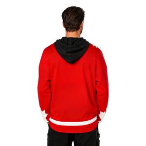 Maillot de hockey sur glace personnalisé avec logo, manches longues, imprimé à l'écran, coton et polyester, souvenir du Canada, uniforme de hockey sur glace - Product Image 3