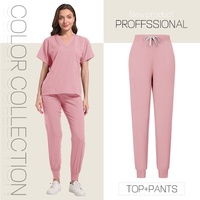 2026 D&Z OEM Tenue de travail élastique givrée pour femmes, style professionnel, pour salons de beauté et salles d'opération, modèle Brush Hand Suit