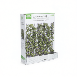 Jardinière en acier blanc, 3 pots à fleurs, design moderne pour extérieur, pour utilisation en jardin - Product Image 1