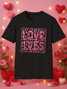 T-Shirt Unisex con Motivo Amore, Collo Tondo, Manica Corta, in Cotone, per San Valentino, Abbigliamento Casual, Design Divertente con Stampa Animale - Product Image 2