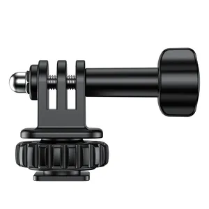 <span class=keywords><strong>New</strong></span> 2 trong 1 đa hành động máy ảnh Giày lạnh núi Adapter với 1/4 inch vít lỗ Mini Tripod núi cho <span class=keywords><strong>Gopro</strong></span> gắn máy ảnh DSLR - Product Image 1