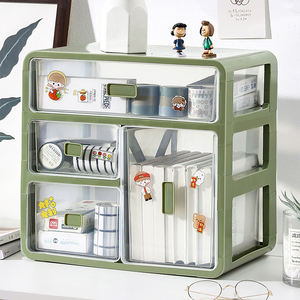 Organizador de Maquillaje de Escritorio Proins al por Mayor con 4 Cajones, Estuche de Exhibición de Cosméticos, Caja de Almacenamiento, Contenedor de Plástico para el Hogar y la Oficina - Product Image 2