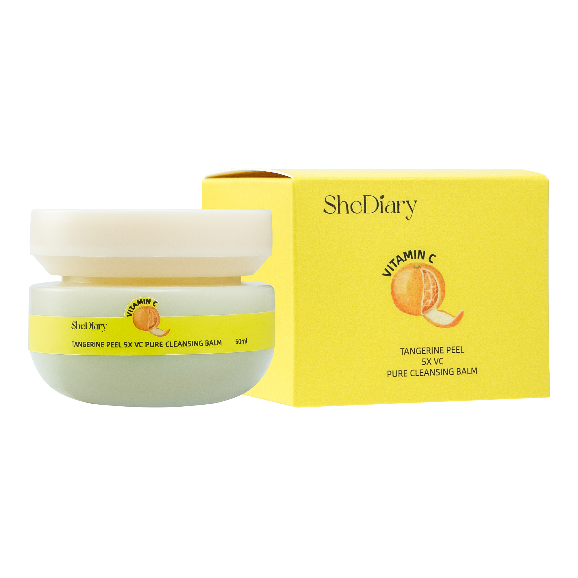SheDiary Tangerine Peel 5X VC Baume Nettoyant Pur 50ml