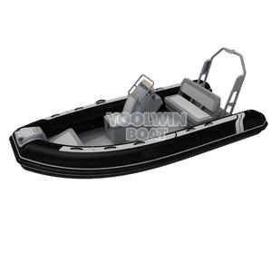 Bateau semi-rigide en aluminium de 16 pieds à coque en V profond avec moteur hors-bord pour la pêche sportive et comme tender de yacht - Product Image 3