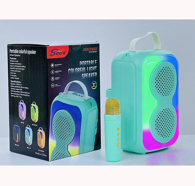 On Sale JQS3301/JQS3302 Caixa De Som 3 Inch Portable Speaker Altavoz Hi-Fi System bluetooth Karaoke Speaker