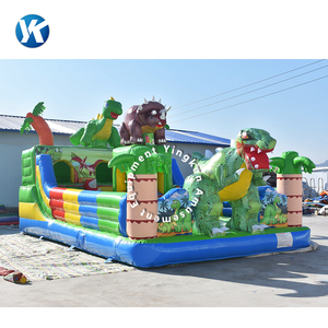Château gonflable commercial amusant et mignon pour enfants, trampoline gonflable dinosaure, combo château gonflable et maison <span class=keywords><strong>de</strong></span> rebond pour la vente - Product Image 4