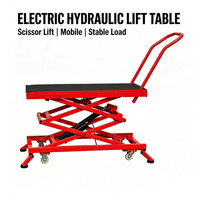 Tabouret de travail pliant réglable pour écurie, table élévatrice hydraulique à ciseaux pour la décoration, le nettoyage et le lavage de voitures