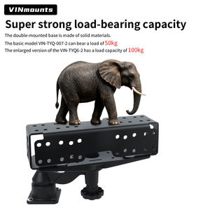 VINmounts Large Dual Mount Base Fish Finder <b>Bracket</b> Durable <b>Black</b> Marine-Grade Aluminum Display Mount for TYQ6 Base VIN-TYQ6-2 - Product Image 4