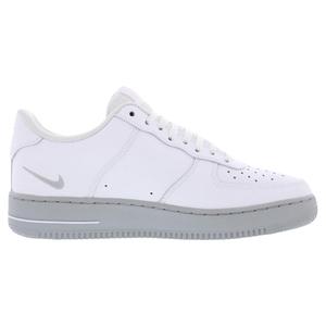 Nike Air Force 1 '07 Chaussures unisexes en cuir Blanc Blanc Gris fumé clair Style basketball - Product Image 2