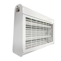 Appareil silencieux anti-moustiques et anti-insectes volants avec plaque collante et revêtement en poudre, lampe UV LED