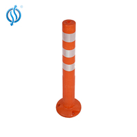 Poteau de sécurité routière flexible pour allée, poteau de signalisation réfléchissant, piquet de sécurité, marqueur en plastique, barrière, guide en caoutchouc