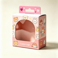 Scatole di Carta Personalizzate per Giocattoli per Bambini, Stampate a Colori, in Materiali Riciclati, Pieghevoli, con Laminazione Opaca, Goffratura e Finestra in Plastica