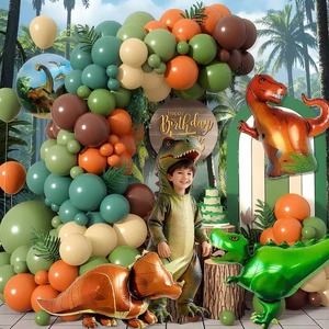 Kit <span class=keywords><strong>de</strong></span> guirlande <span class=keywords><strong>de</strong></span> ballons pour fête sur <span class=keywords><strong>le</strong></span> thème des dinosaures, ballons en latex <span class=keywords><strong>de</strong></span> couleur vintage, arche <span class=keywords><strong>de</strong></span> ballons pour décorations <span class=keywords><strong>de</strong></span> fête d'anniversaire pour enfants sur <span class=keywords><strong>le</strong></span> thème jurassique - Product Image 4