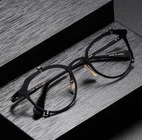 Gafas de Sol Ovaladas de Diseño Japonés de Lujo 0049 con Logotipo Personalizado, Monturas de Gafas Ópticas Modernas, Material de Lentes AC