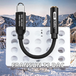 CABLETOLINK Adaptador DAC Cabo Tipo-C 3,5mm Decodificador De Áudio Fio Mini USB-C Conversor Headphone <span class=keywords><strong>Amp</strong></span> Dongle para Smartphone Projetor - Product Image 2