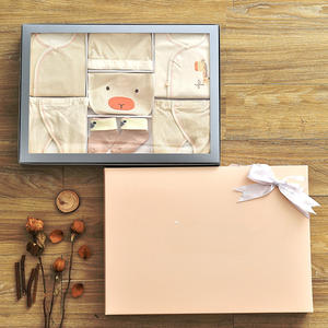 ริบบิ้นเปล่าสำหรับเด็กผู้หญิงชุดของขวัญเด็กแรกเกิดแบบถักโครเชต์กล่องของขวัญ - Product Image 3