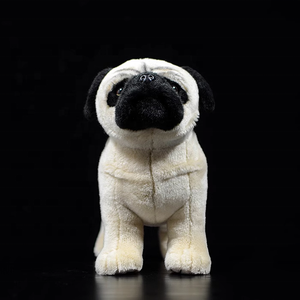 Jouet en peluche bouledogue français/Shar-Pei/Carlin de 33cm | Animal en peluche multi-races hyper réaliste avec peluche de qualité supérieure, pour propriétaires de chiens - Product Image 5