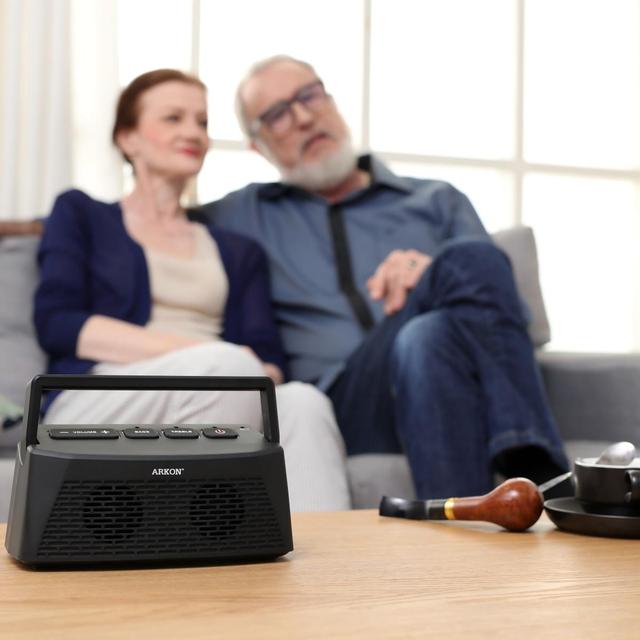 DSP780J 2.4GHz Digital Sound Enhancement Portable Speaker for Senior with Opital Connection and Direct 3.5mm Audio Line-in