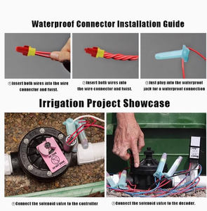 DaringFish JW Connecteur étanche en plastique pour tuyau d'irrigation <span class=keywords><strong>goutte</strong></span> <span class=keywords><strong>à</strong></span> <span class=keywords><strong>goutte</strong></span> Utilisation en extérieur pour ferme et jardin Protège les systèmes solénoïdes - Product Image 4