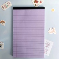 Blocs-notes colorés pour liste de tâches, bloc-notes juridique, carnet d'écriture, blocs-notes lignés imprimés recto-verso pour la maison