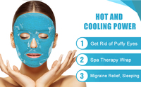 Perle de gel de thérapie chaude et froide réutilisable de vente chaude avec masque facial en peluche pour les cernes des yeux