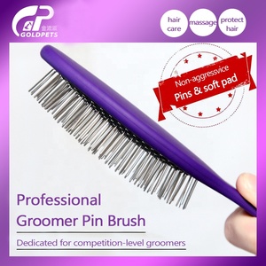 Baoli ODM Peigne <span class=keywords><strong>De</strong></span> <span class=keywords><strong>Chat</strong></span> 17mm Pin spazzola per massaggio nera cuscino d'aria morbido Pet Cat Grooming spazzole Pin Comb - Product Image 2