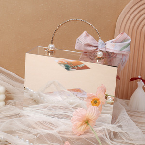 Phổ Biến Sang Trọng Đầy Màu Sắc Vàng Gương Acrylic Hộp Đám Cưới Valentine Của Giáng Sinh Ngày Hoa Hiện Nay Hiển Thị Hộp Kẹo Lưu Trữ Hộp - Product Image 4