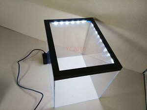 Hộp Trưng Bày Giày Đèn LED Bằng Nhựa Acrylic Hộp Đựng Giày Sneaker LED Giá Trưng Bày - Product Image 4