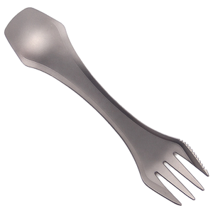 Fourchette et cuillère 3 en 1 en titane imperméable, couverts pour la maison, le camping en plein air, le pique-nique, la <span class=keywords><strong>chasse</strong></span> tactique - Product Image 1