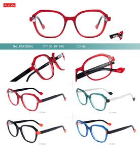 Nuevas Monturas de Gafas de Acetato de Doble Color Personalizadas, Elegantes y Populares, Compatibles con Lentes Correctivas para Miopía - Product Image 2