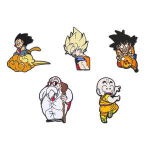 Broches de Metal Esmaltado con Diseños de Anime, Insignias, Gorras, Bolsas de Tela, Broches de Dibujos Animados de Dragon Ball, Goku, <span class=keywords><strong>Vegeta</strong></span> - Product Image 3
