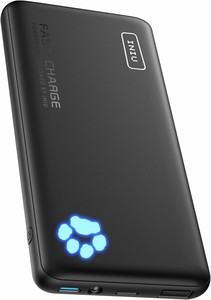 <span class=keywords><strong>INIU</strong></span> B3 Slim, Batería <span class=keywords><strong>Externa</strong></span> Portátil Delgada de 10000mAh, 37Wh, 20W PD, Carga Rápida, con Indicador LED en Forma de Pata - Product Image 2