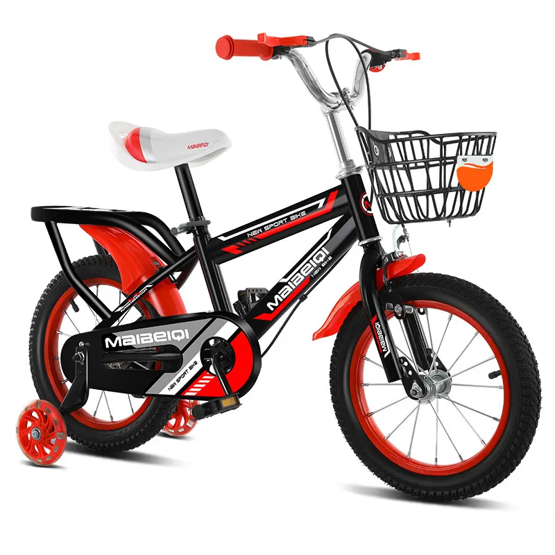 Unisex multicolori 12 14 16 18 pollici telaio in acciaio per bambini biciclette giocattoli per bambini biciclette per bambini con ruote da allenamento