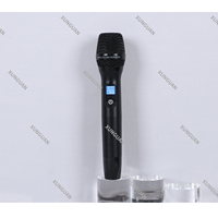 Microphone sans fil UHF professionnel R-400S 4 canaux à détection de fréquence infrarouge, micro et récepteur portatifs compacts en métal (un émetteur pour quatre micros)