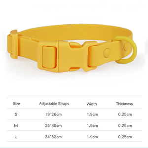 Listo Stock impermeable perro <span class=keywords><strong>Collar</strong></span> silicona mascota <span class=keywords><strong>Collar</strong></span> de alta calidad ajustable perro PVC <span class=keywords><strong>Collar</strong></span> - Product Image 5
