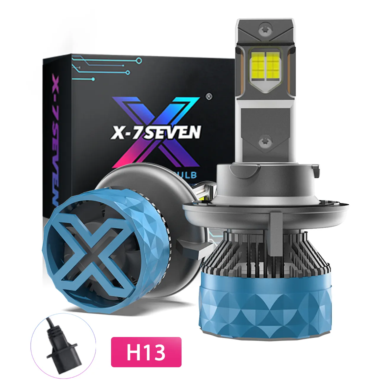 X-7SEVEN Super Bright 190w Car Light Bulb H11 Canbus 12v Automotive Accessories Luces Focos Led H7 Led Headlight Auto Led H4